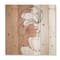 Designart - One Line Portrait of African American Woman II - Modern Print on Natural Pine Wood